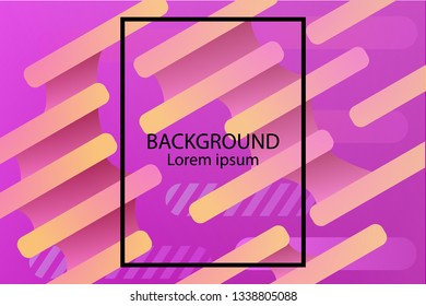 Abstract wavy geometric background. Trendy gradient shapes composition