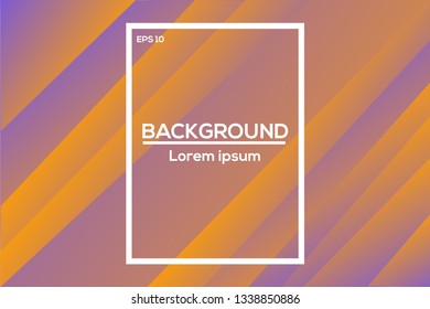 Abstract wavy geometric background. Trendy gradient shapes composition