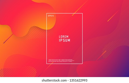 	
Abstract wavy geometric background. Trendy gradient shapes composition.  Trendy gradient shapes composition with 3D style.