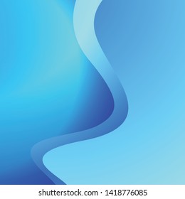 Abstract wavy geometric background. Trendy gradient shapes composition