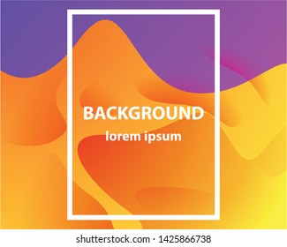 Abstract wavy geometric background. Trendy gradient shapes composition
