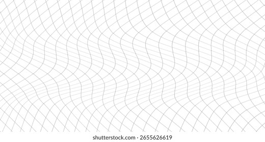 Fundo de linhas de grade geométricas onduladas abstratas - Design de padrão óptico minimalista