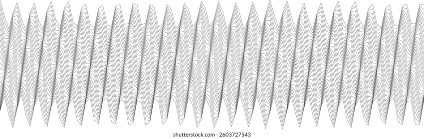 Abstract wavy geometric pattern with intricate lines for modern design and backgrounds.