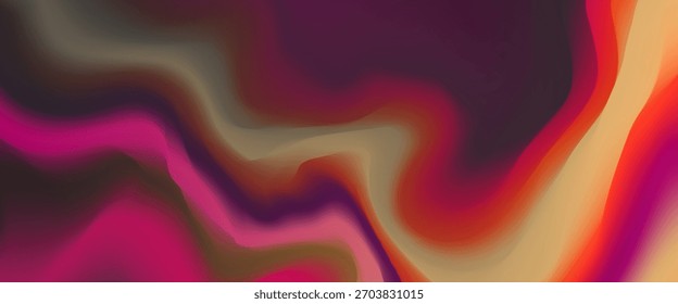 Abstract wavy gradient background with flowing magenta, orange, and yellow tones. Dynamic and modern liquid texture perfect for creative digital or print designs.