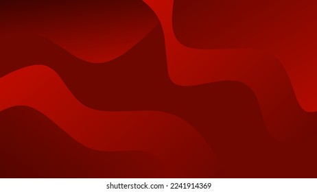Abstract wavy gradient red background vector illustration suitable for ppt templates, cards, flyers, posters, banners, web etc. Modern design for mobile applications.