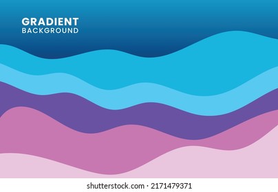 Abstract wavy gradient stripe line pattern design decorative pattern artwork template. Dynamic design for the cover background. illustration vector