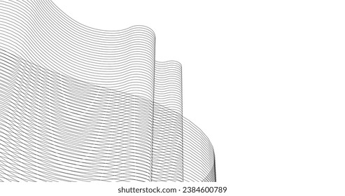 abstract wavy graphics 3d rendering