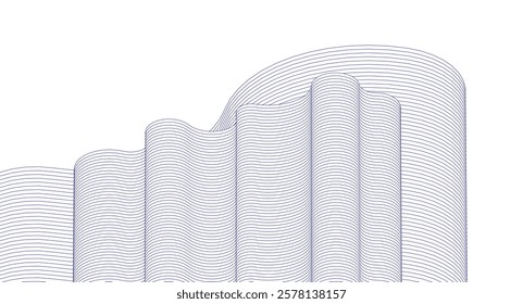 abstract wavy graphics 3d rendering