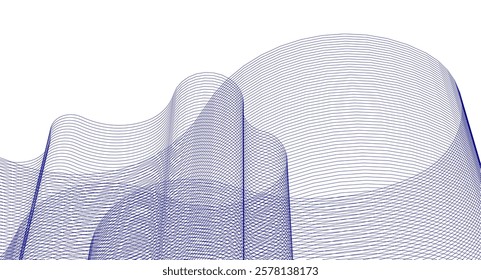 abstract wavy graphics 3d rendering