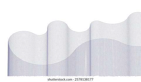 abstract wavy graphics 3d rendering