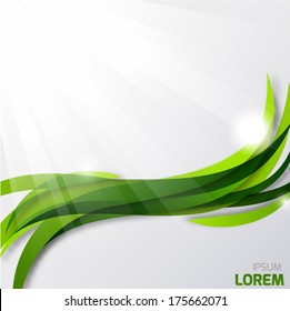 Abstract wavy green background