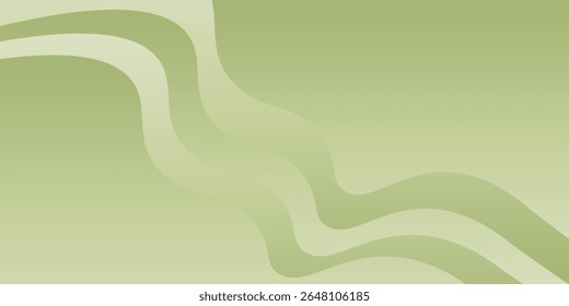 Abstract Wavy green Background with Gradient Effect