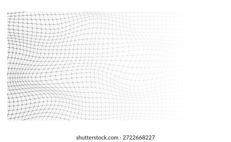 Fondo de malla de rejilla ondulada Abstractas con líneas distorsionadas