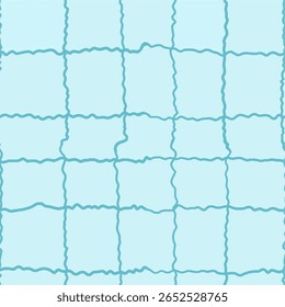 Abstract Wavy Grid Seamless Pattern ideal for background, decorative, and gift-wrapping themes.