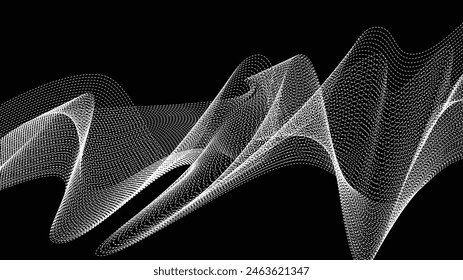 Fondo de puntos de semitonos ondulados Abstractas