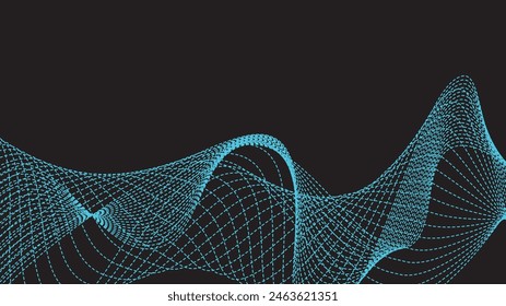 Fondo de puntos de semitonos ondulados Abstractas