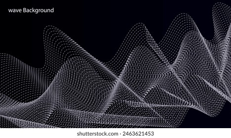 Fondo de puntos de semitonos ondulados Abstractas