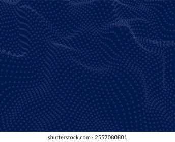 Abstract wavy halftone dots background. Vector illustration