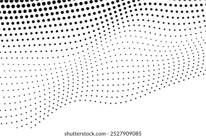 Abstract Wavy halftone flowing dots pattern for gradient background.
Technology abstract lines . Twisted curve wave line