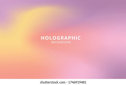 Abstract Wavy holographic background. color pink, yellow, red. EPS 10