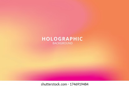Resumen Fondo holográfico ondulado. color rosa, amarillo, rojo. EPS 10