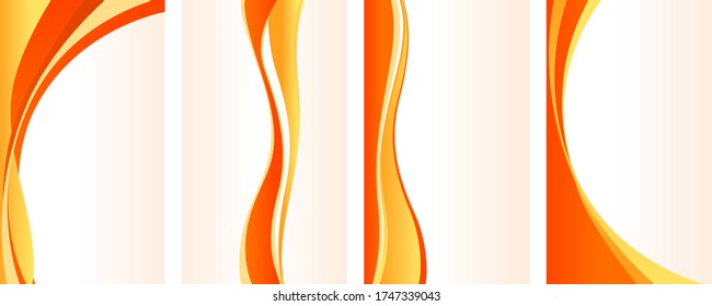 Abstract wavy horizontal backgrounds.Vector illustration of abstract horizontal templates.