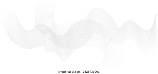 Abstrato ondulado tecnologia da informação ondulado plano de fundo de linhas de ondas suaves. 