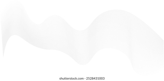 Abstract wavy information technology smooth wave lines background. 