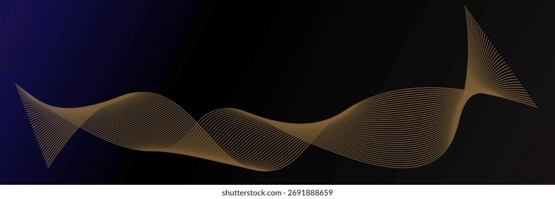 Abstrato ondulado tecnologia da informação ondulado plano de fundo de linhas de ondas suaves.