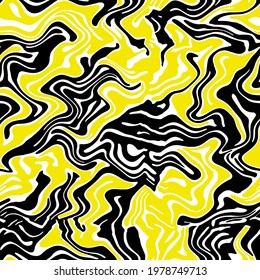 Abstract Wavy Labyrinth Stripes Marble  Repeating Vector Pattern Geometric Background