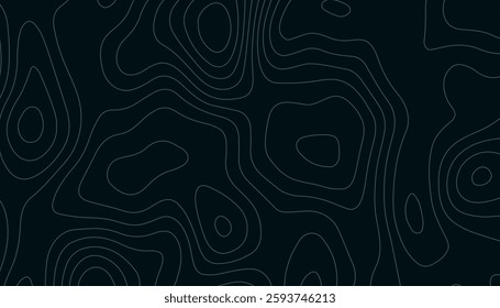 Abstract wavy line 3d paper cut blue topography background. Geographic mountain relief diagram line wave carve pattern.