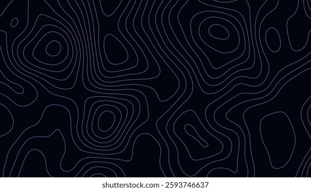 Abstract wavy line 3d paper cut blue topography background. geographic line map Modern design with White with topographic wavy pattern design.