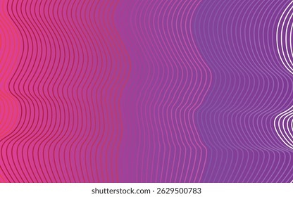 Abstract wavy line background created using color gradient blending and dynamic line distortion.