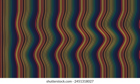 Abstractas fondo de línea ondulada fondo de centro de datos retorcido creativo.