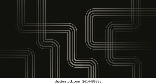 Abstract Wavy Line Background with Dark Color. Dark Striped Vector Background. High Quality Vector Background Illustration
