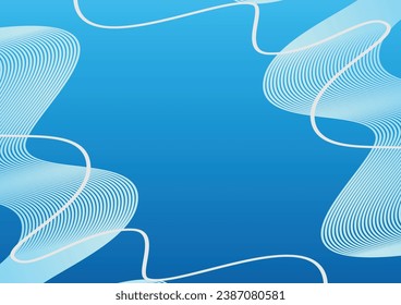 diseño de fondo de línea ondulada abstracta