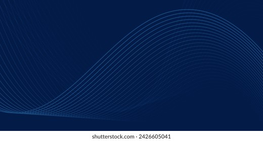 Abstract wavy line background, dynamic sound wave, wavy pattern, stylish line art and wave swirl banner background