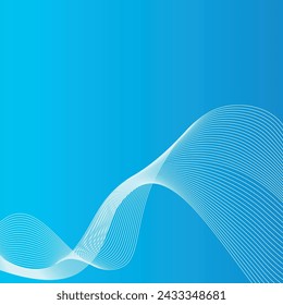Abstract wavy line background dynamic sound wave wavy pattern stylish line art and web background