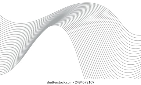 Abstract wavy line background dynamic sound wave wavy pattern stylish line art pattern design