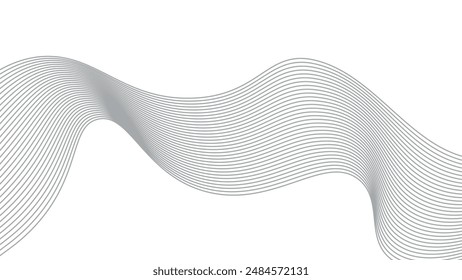 Abstract wavy line background dynamic sound wave wavy pattern stylish line art pattern design