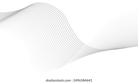 Abstract wavy line background dynamic sound wave wavy pattern stylish line art pattern design