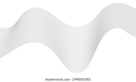Abstractas línea ondulada de fondo dinámico de sonido ondulado patrón elegante diseño de patrón de arte de línea
