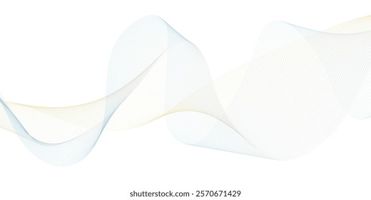 Abstract wavy line background dynamic sound wave wavy pattern stylish line art pattern design. 