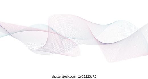 Abstract wavy line background dynamic sound wave wavy pattern stylish line art pattern design