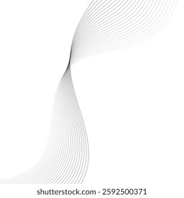 Abstract Wavy Line Background. EPS10