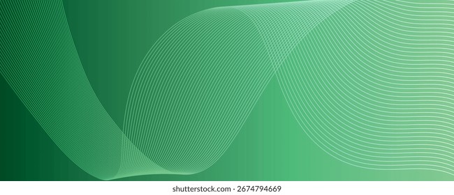Abstract Wavy Line Background with Gradient Flow