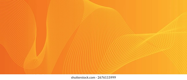 Plano de Fundo de Linha Ondulada Abstrata com Fluxo Gradiente