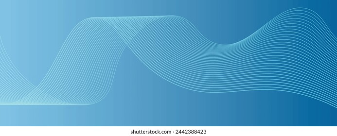 Abstract wavy line background, wavy pattern, stylish line art and web background, transparent line effect design