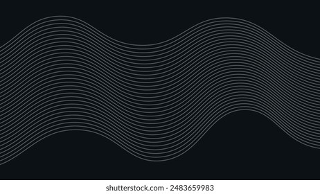 Abstract wavy line background, wavy pattern, stylish line art and web background design