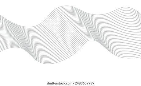 Abstract wavy line background, wavy pattern, stylish line art and web background design